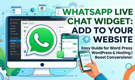 How to Add a WhatsApp Live Chat Widget to Your Website (WordPress & Hosting Guide)