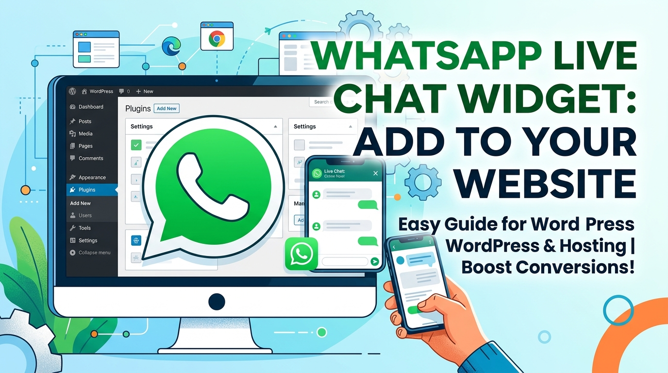 How to Add a WhatsApp Live Chat Widget to Your Website (WordPress & Hosting Guide)